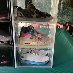 Upscale men’s sneakers ranging in size from 10 1/2 to 11 1/2.